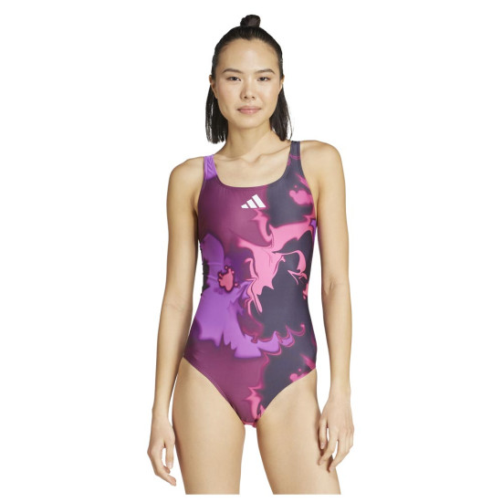 Adidas Γυναικείο ολόσωμο μαγιό Tie-Dyed Graphic V-Back Swimsuit Adidas Γυναικείο ολόσωμο μαγιό Tie-Dyed Graphic V-Back Swimsuit